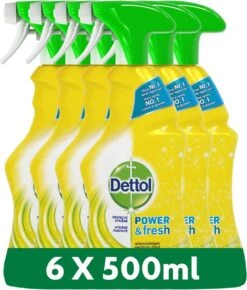 Dettol - Power & Fresh - Allesreinger Spray - Citrus - 6 X 500 Ml -HG Schoonmaak Verkoop 1021x1200 1
