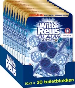 Witte Reus Blauw Actief Toiletblok - Hygiëne - WC Blokjes Voordeelverpakking 20 Stuks