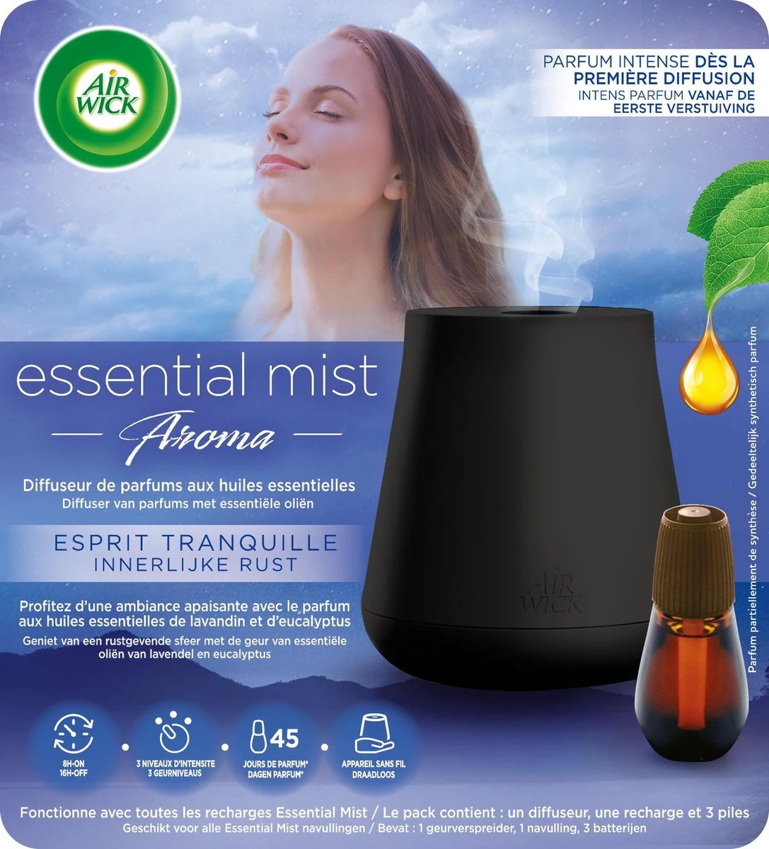 Air Wick Essential Mist Automatische Luchtverfrisser Kit - Innerlijke Rust 1 Air Wick Essential Mist Automatische Luchtverfrisser Kit - Innerlijke Rust