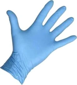 Merkloos Wegwerp Handschoenen - Nitril Handschoenen - Blauw - S - Poedervrij - 100 Stuks -HG Schoonmaak Verkoop 1091x1200