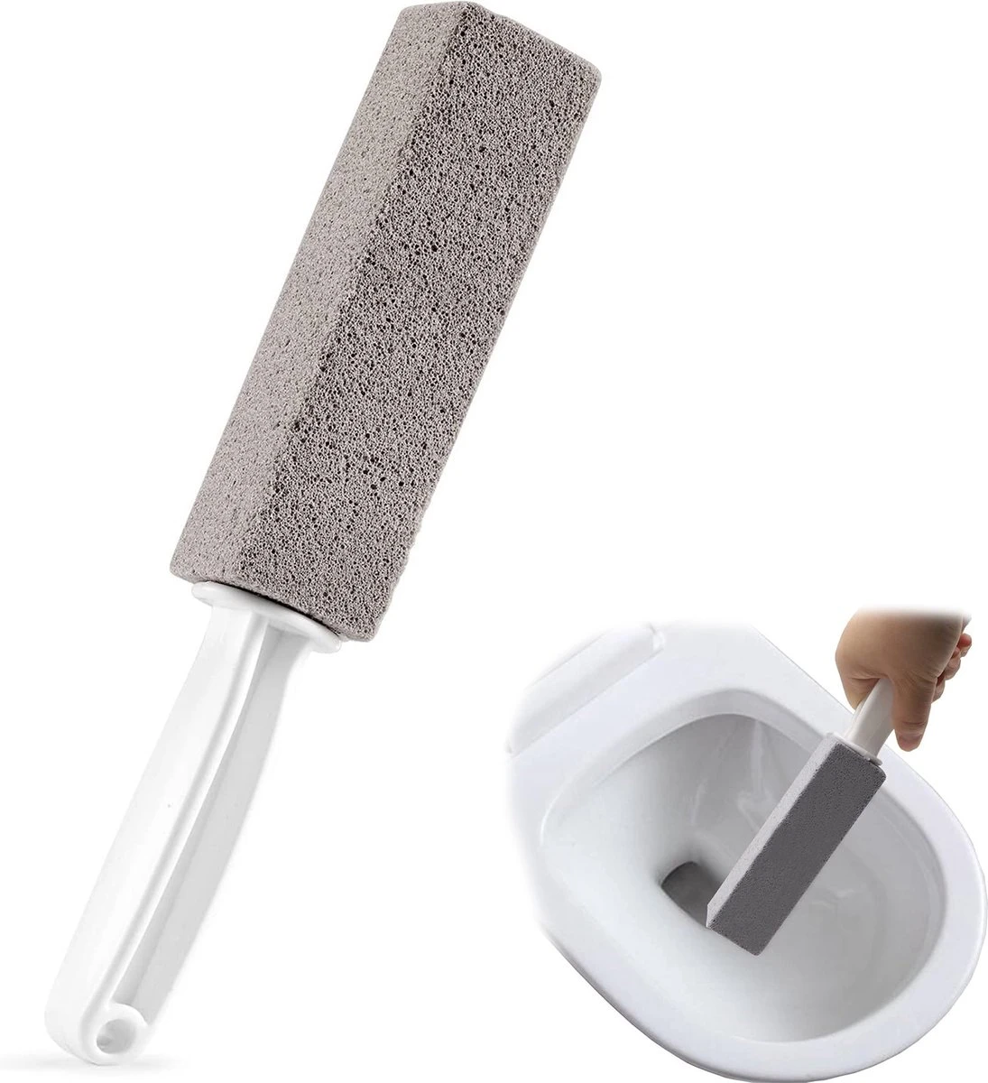 YONO Puimsteen Voor WC Schoonnmaken - Toilet Reiniging Ontkalken - Pumice Stone Toiletblok - 2 Stuks 2 YONO Puimsteen Voor WC Schoonnmaken - Toilet Reiniging Ontkalken - Pumice Stone Toiletblok - 2 Stuks - Afbeelding 2