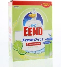 WC Eend Fresh Discs Navul Duo Lime 72 Ml -HG Schoonmaak Verkoop 1096x1200