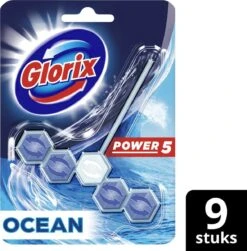 Glorix Power 5 Toiletblokken - Ocean - 9 Stuks - Halfjaarbox - Voordeelverpakking -HG Schoonmaak Verkoop 1180x1200 3