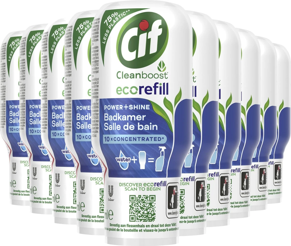 Cif Power & Shine Badkamer Ecorefill Capsule - 10 X 70 Ml - Voordeelverpakking 2 Cif Power & Shine Badkamer Ecorefill Capsule - 10 X 70 Ml - Voordeelverpakking - Afbeelding 2