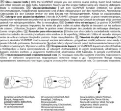 Scanpart Kookplaat Schraper - Schraapijzer - Radeermes - Voor Alle Glazen Kookplaten - Zoals Keramische Inductie En Halogeen Kookplaten - Kunststof - Vervangbaar Mesje - Krasvrij -HG Schoonmaak Verkoop 1200x1097