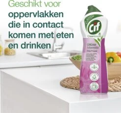 Cif CleanBoost Cream Pink Schuurmiddel - 8 X 750 Ml - Voordeelverpakking -HG Schoonmaak Verkoop 1200x1118 1