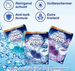 Witte Reus Blauw Actief Toiletblok - Hygiene - WC Blokjes Voordeelverpakking - 10 Stuks -HG Schoonmaak Verkoop 1200x1136 1