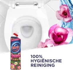Glorix WC Powergel Toiletreiniger Pink Flower - 6 X 750 Ml - Voordeelverpakking -HG Schoonmaak Verkoop 1200x1147 3