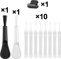 Merkloos Complete Schoonmaak Set Laadpoort Stofverwijderaar Geschikt Voor Apple Iphone Pro En Airpods - Dust Cover Cleaning Kit – Oplaadpoort Schoonmaken – Stofkapje Anti Stof Plug Schoonmaakset Tips -HG Schoonmaak Verkoop 1200x1171