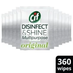 Cif Disinfect & Shine Wipes Original Desinfectie Schoonmaakdoekjes - 12 X 30 Doekjes - Voordeelverpakking -HG Schoonmaak Verkoop 1200x1200 173
