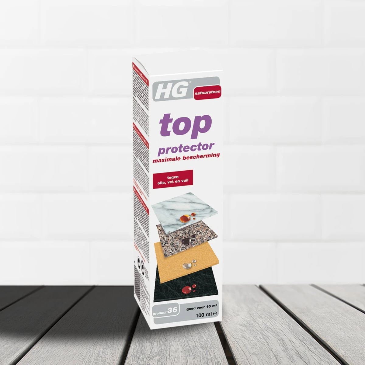 HG Natuursteen Aanrechtbladbeschermer - 100ml - Inclusief Niet Pluizende Doek 4 HG Natuursteen Aanrechtbladbeschermer - 100ml - Inclusief Niet Pluizende Doek - Afbeelding 4