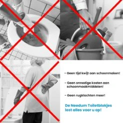 Needum Toiletblokjes Voor Inbouwreservoirs - WC Blokjes - Toiletblokken In Een Voordeelverpakking - 12 Stuks -HG Schoonmaak Verkoop 1200x1200 343
