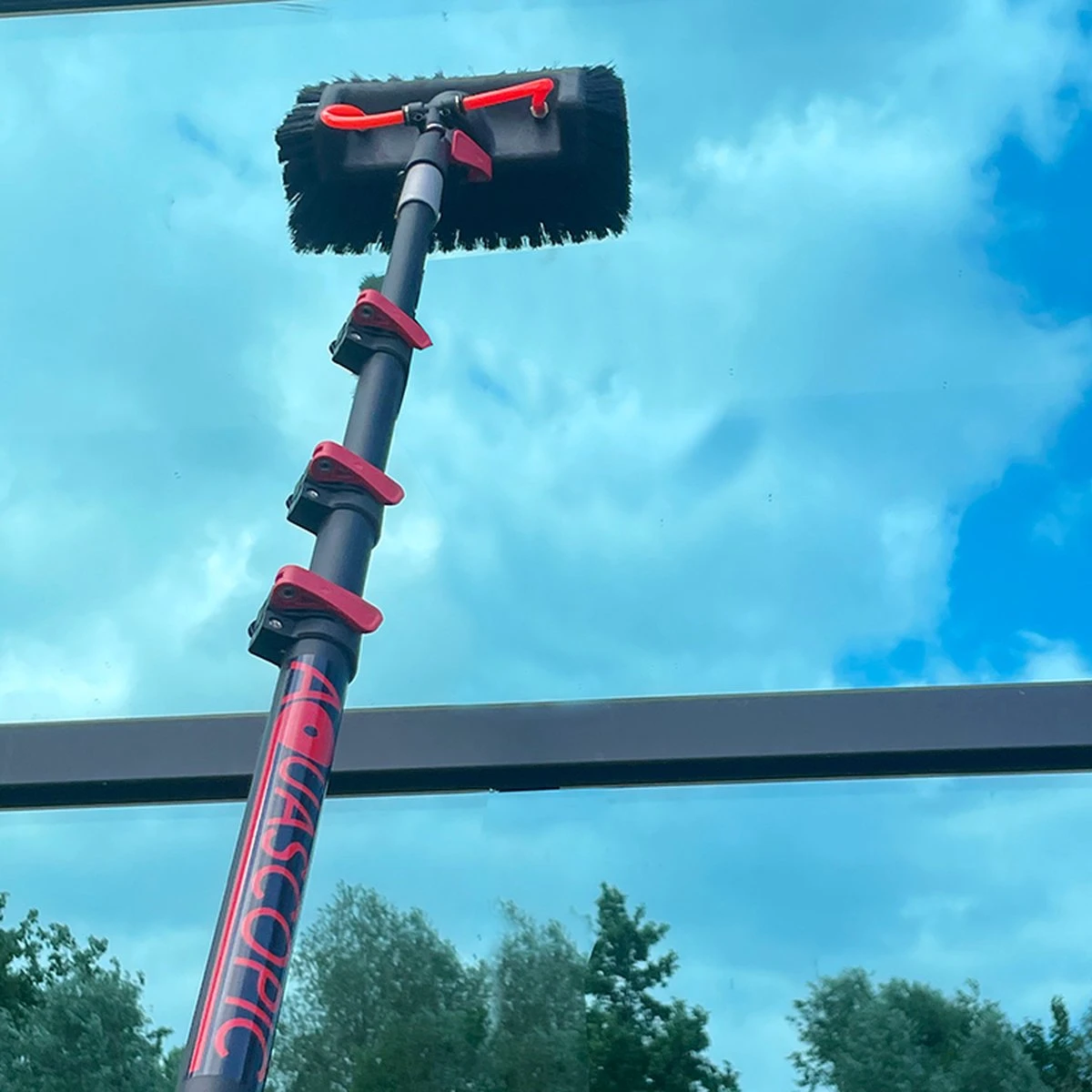 Aquascopic - Telescoopsteel Set Met Borstel - 7,2 Meter 2 Aquascopic - Telescoopsteel Set Met Borstel - 7,2 Meter - Afbeelding 2