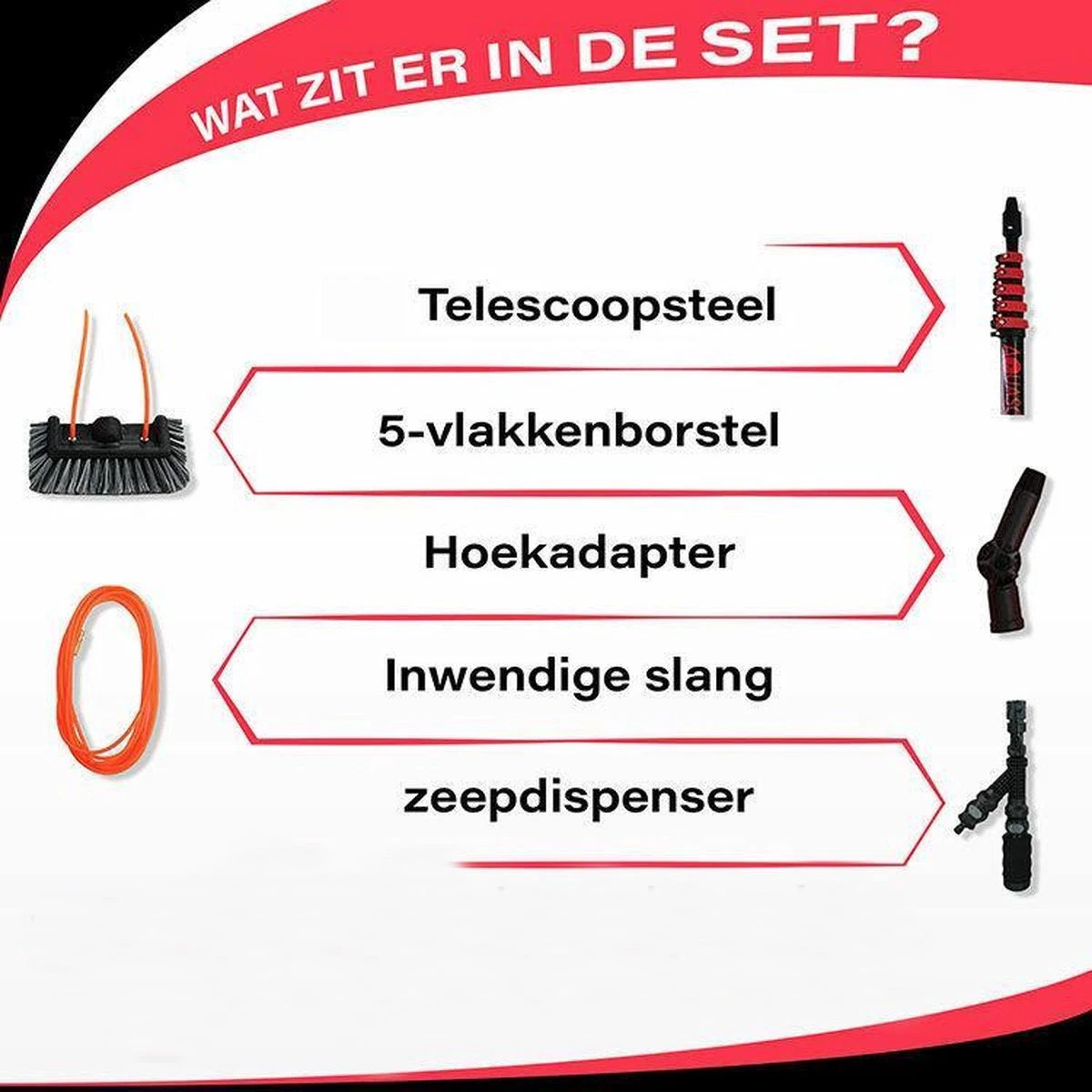 Aquascopic - Telescoopsteel Set Met Borstel - 7,2 Meter 6 Aquascopic - Telescoopsteel Set Met Borstel - 7,2 Meter - Afbeelding 6