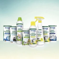HEITMANN Pure Ontkalker- Citroenzuur Ontkalker, Natuurvriendelijke Kalkreiniger Voor Een Hygiënische Reiniging - Poeder, 1x 350 G -HG Schoonmaak Verkoop 1200x1200 59