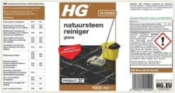 HG Natuursteenreiniger Glans (product 37) - 1L - Voor Regelmatig Gebruik Van Marmer En Kalkhoudend Natuursteen 9 HG Natuursteenreiniger Glans (product 37) - 1L - Voor Regelmatig Gebruik Van Marmer En Kalkhoudend Natuursteen -HG Schoonmaak Verkoop 1200x642