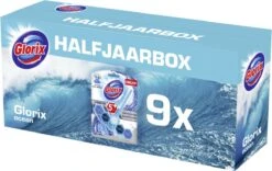 Glorix Power 5 Toiletblokken - Ocean - 9 Stuks - Halfjaarbox - Voordeelverpakking -HG Schoonmaak Verkoop 1200x760 4