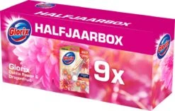 Glorix Aroma Lux Dahlia Flower & Dragonfruit - 9 Toiletblokken - Halfjaarbox - Voordeelverpakking -HG Schoonmaak Verkoop 1200x761