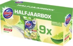 Glorix Power 5 Toiletblokken - Citroen - 9 Stuks - Voordeelverpakking -HG Schoonmaak Verkoop 1200x762