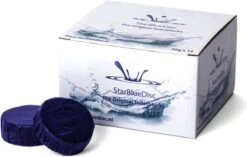StarBlueDisc 12 Stuks Toiletblokjes Halfjaar Verpakking Blauw -HG Schoonmaak Verkoop 1200x765