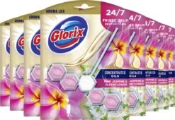 Glorix Aroma Lux Pink Jasmine & Elderflower Toiletblokken - 9 Stuks - Voordeelverpakking -HG Schoonmaak Verkoop 1200x827