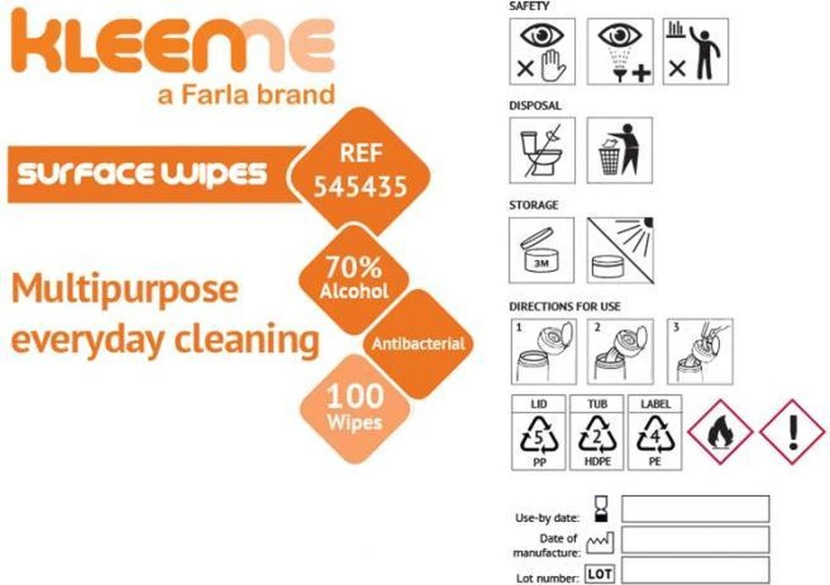 Schoonmaakdoekjes - Ontsmettingsdoekjes - Desinfectiedoekjes - Desinfectie Doekjes - KleenMe - Alcohol Doekjes - Alcoholdoekjes - Allesreiniger Zachte Antibacteriële Alcohol Wipes- 100 Doekjes - Met Dispenser - 70% Alcohol - 185 X 110mm 6 Schoonmaakdoekjes - Ontsmettingsdoekjes - Desinfectiedoekjes - Desinfectie Doekjes - KleenMe - Alcohol Doekjes - Alcoholdoekjes - Allesreiniger Zachte Antibacteriële Alcohol Wipes- 100 Doekjes - Met Dispenser - 70% Alcohol - 185 X 110mm - Afbeelding 6