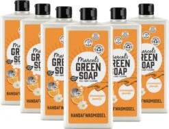 Marcel's Green Soap Afwasmiddel Sinaasappel & Jasmijn - 6 X 500 Ml