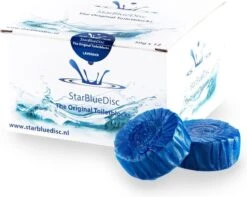 StarBlueDisc 12 Stuks Toiletblokjes Halfjaar Verpakking Blauw -HG Schoonmaak Verkoop 1200x957 1