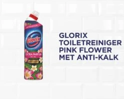 Glorix WC Powergel Toiletreiniger Pink Flower - 6 X 750 Ml - Voordeelverpakking -HG Schoonmaak Verkoop 1200x961