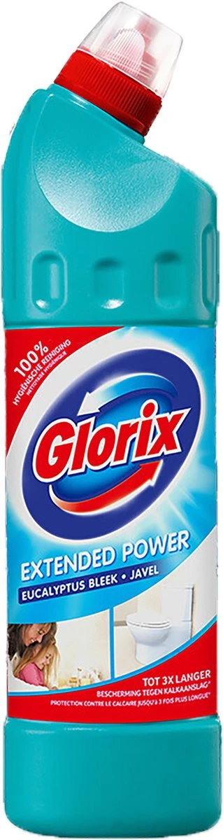 Glorix Extended Power Eucalyptus Bleek Javel 6x750ML 2 Glorix Extended Power Eucalyptus Bleek Javel 6x750ML - Afbeelding 2
