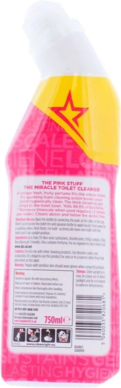 The Pink Stuff The Miracle Toilet Cleaner - Toiletreiniger - 750ml 10 The Pink Stuff The Miracle Toilet Cleaner - Toiletreiniger - 750ml -HG Schoonmaak Verkoop 375x1200