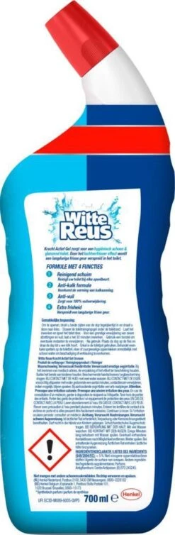 Witte Reus Toiletreiniger - Kracht Actief Gel Oceaan - Voordeelverpakking 10 X 700ml 15 Witte Reus Toiletreiniger - Kracht Actief Gel Oceaan - Voordeelverpakking 10 X 700ml -HG Schoonmaak Verkoop 393x1200 4