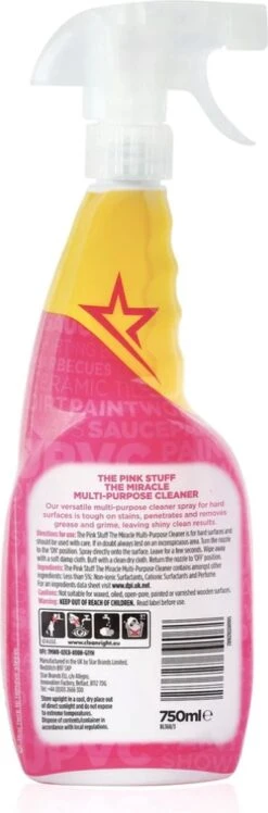 The Pink Stuff The Miracle Allesreiniger 750 Ml -HG Schoonmaak Verkoop 396x1200