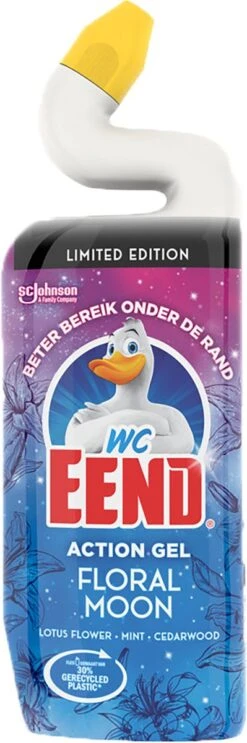 WC Eend Toiletreiniger Action Gel Floral Moon - 6x 750 Ml - Voordeelverpakking -HG Schoonmaak Verkoop 399x1200 1