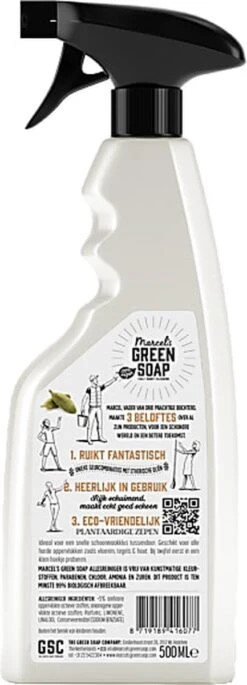 Marcel's Green Soap Allesreiniger Spray - Sandelhout & Kardemom - 500ML -HG Schoonmaak Verkoop 433x1200
