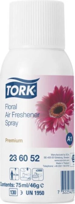 Tork Navulling Voor Luchtverfrisser Bloemen Systeem A1 Flacon Van 75 Ml -HG Schoonmaak Verkoop 442x1200