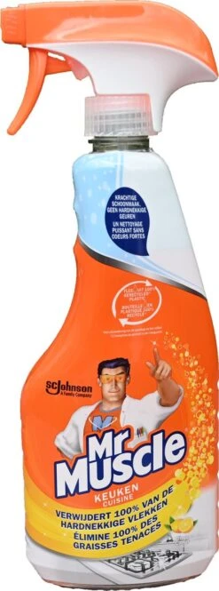3 X Mr Muscle Keuken Reiniger Spray - Keukenreiniger - 3 X 500ml -HG Schoonmaak Verkoop 446x1200