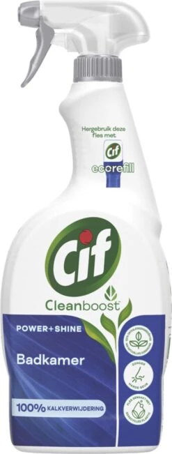 Cif CleanBoost Power & Shine Badkamer Spray - 6 X 750 Ml - Voordeelverpakking -HG Schoonmaak Verkoop 455x1200 1