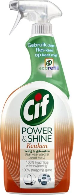 Cif CleanBoost Power & Shine Keuken Spray - 6 X 750 Ml - Voordeelverpakking -HG Schoonmaak Verkoop 458x1200 1