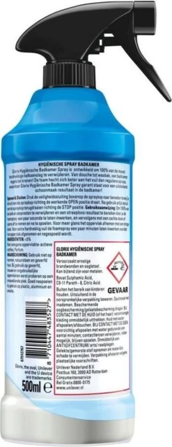 Glorix Hygiënische Badkamer Foamspray - 6 X 500 Ml - Voordeelverpakking -HG Schoonmaak Verkoop 463x1200
