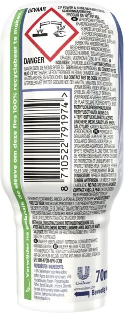 Cif Power & Shine Badkamer Ecorefill Capsule - 10 X 70 Ml - Voordeelverpakking 9 Cif Power & Shine Badkamer Ecorefill Capsule - 10 X 70 Ml - Voordeelverpakking -HG Schoonmaak Verkoop 478x1200 2