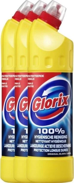 Glorix Original - 3 X 750 Ml - Bleek -HG Schoonmaak Verkoop 487x1200