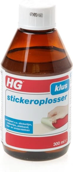 HG Stickerverwijderaar - 300ml - Eenvoudig In Gebruik - 100% Lijmrestenverwijdering -HG Schoonmaak Verkoop 508x1200 1