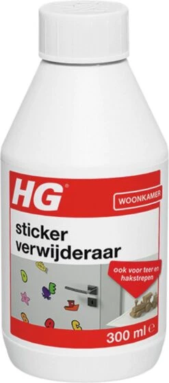 HG Stickerverwijderaar - 300ml - Eenvoudig In Gebruik - 100% Lijmrestenverwijdering -HG Schoonmaak Verkoop 531x1200 1