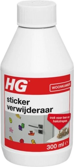 HG Stickerverwijderaar - 300ml - Eenvoudig In Gebruik - 100% Lijmrestenverwijdering