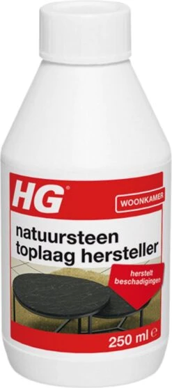 HG Natuursteen Toplaag Hersteller - 250 Ml - Herstelt Beschadigingen - Voor Marmer En Alle Andere Kalkhoudende Natuursteensoort -HG Schoonmaak Verkoop 532x1200
