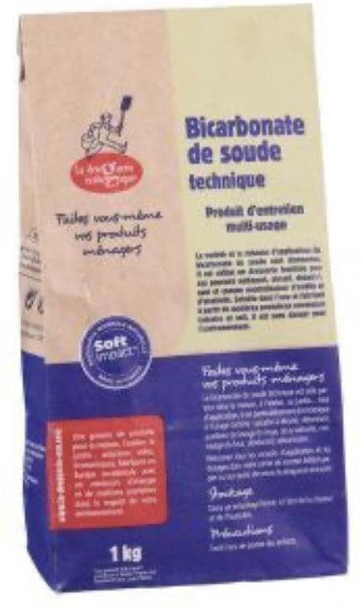 Merkloos Baking-Soda - Zuiveringszout - 1 Kg 2 Merkloos Baking-Soda - Zuiveringszout - 1 Kg - Afbeelding 2