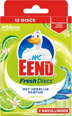 WC Eend Fresh Discs Navul Duo Lime 72 Ml -HG Schoonmaak Verkoop 752x1200