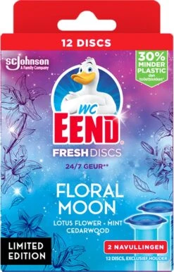 WC-Eend Fresh Discs Floral Moon + Navulling 12 Discs -HG Schoonmaak Verkoop 767x1200 1