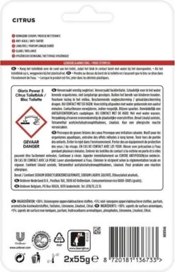 Glorix Power 5 Toiletblokken - Citroen - 7 X 2 Stuks - Voordeelverpakking 22 Glorix Power 5 Toiletblokken - Citroen - 7 X 2 Stuks - Voordeelverpakking -HG Schoonmaak Verkoop 774x1200